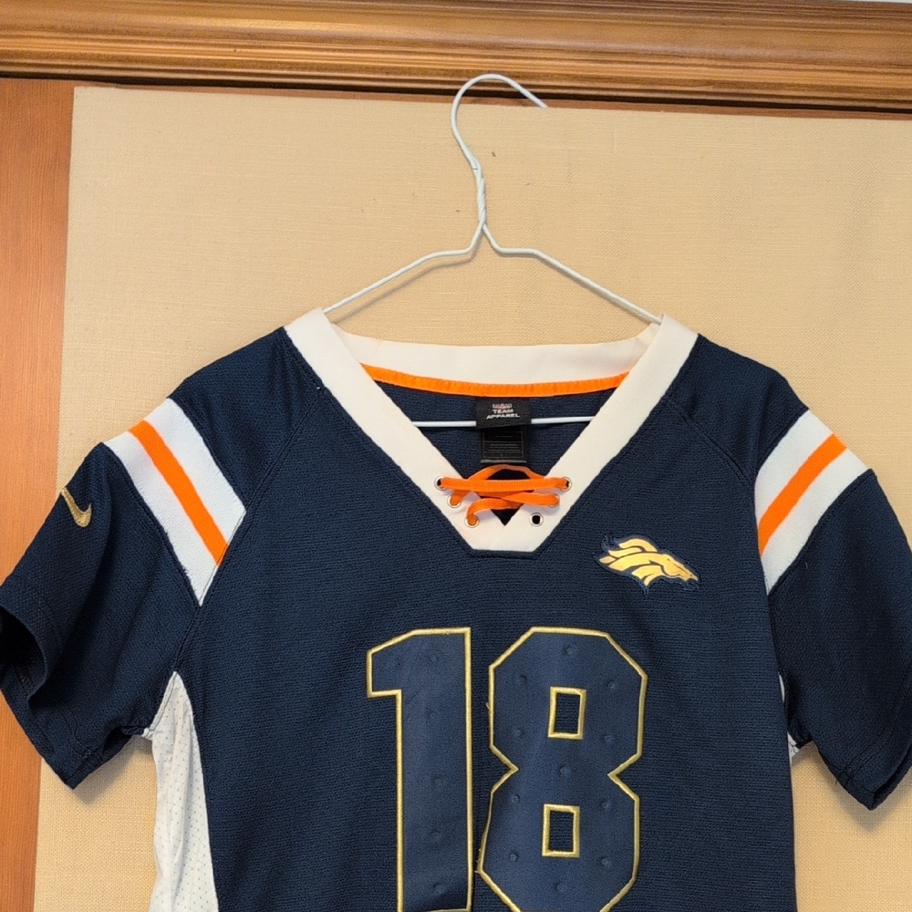 Peyton Manning Denver Broncos NFL Team Apparel Sequin XL Women’s Jersey